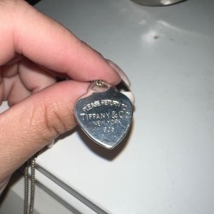 Tiffany and co heart pendant